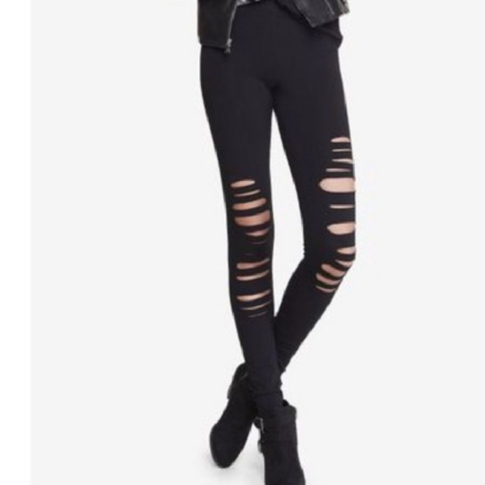Express distressed leggings size LG